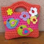 Girls Bag / Purse With Bir..