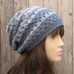 Crochet Hat - Slouchy Hat,..